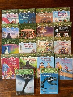 18 MAGIC TREE HOUSE Paperback Books Series by Mary Pope Osborne (Set of 18) Used